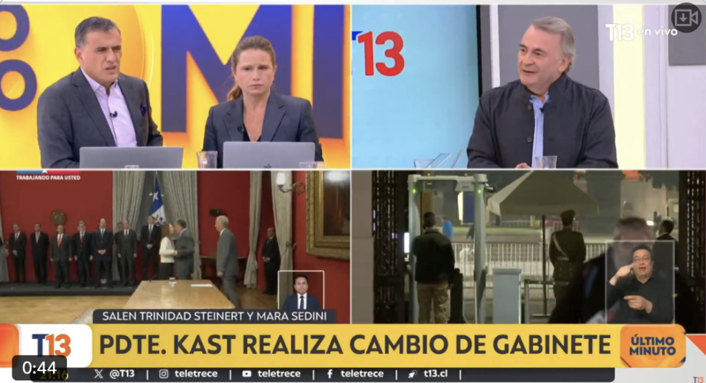 cambio de gabinete de Kast – Concentración de funciones en el gabinete