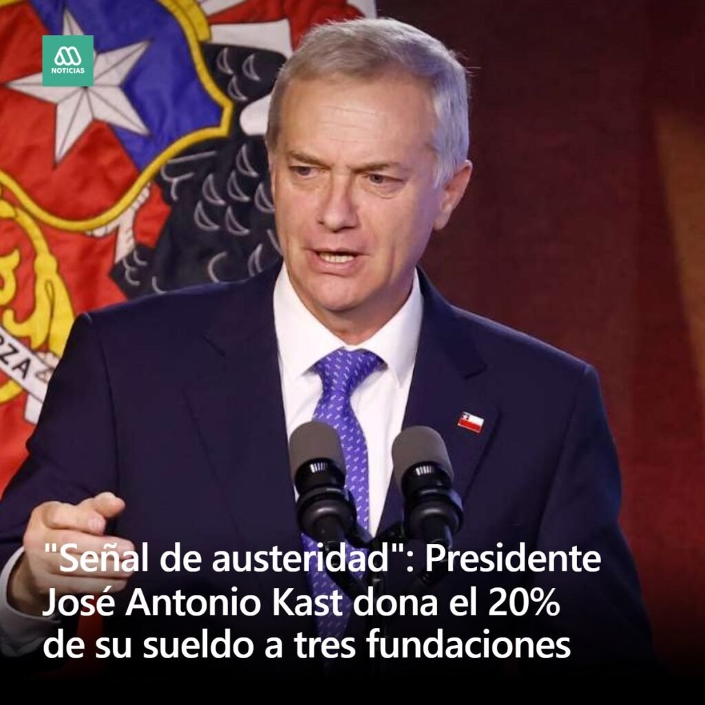donación sueldo presidencial – Cumplimiento de una promesa presidencial