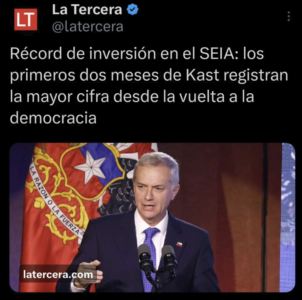 inversión récord SEIA – Auge de inversiones en el SEIA bajo el gobierno de Kast