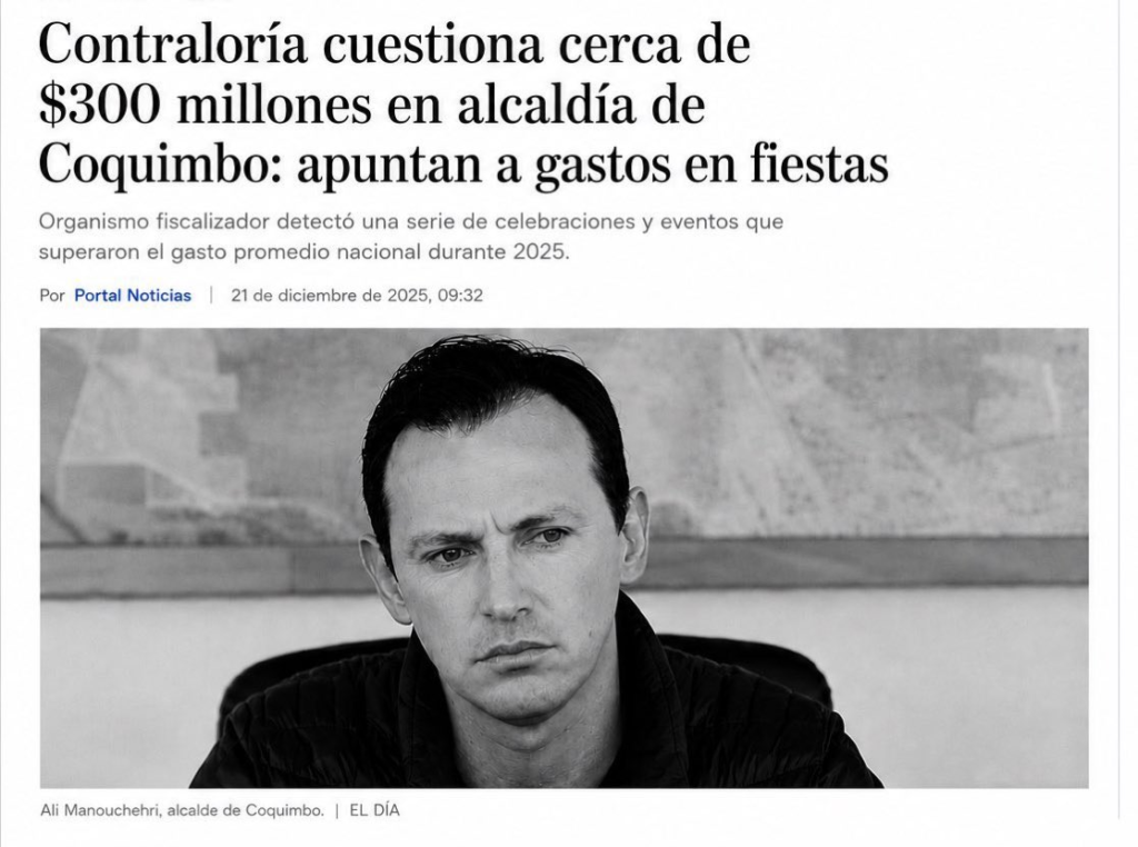 Alí Manouchehri Coquimbo contraloría