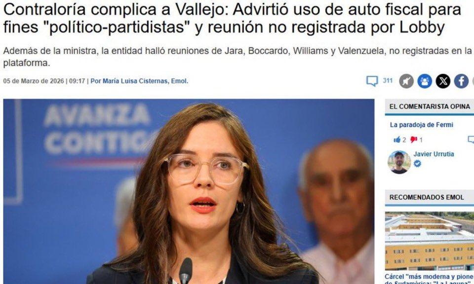 Vallejo y Ducó, mismo auto fiscal pero sanciones diferentes en gobiernos diferentes. El estándar de Kast versus el estándar de la izquierda