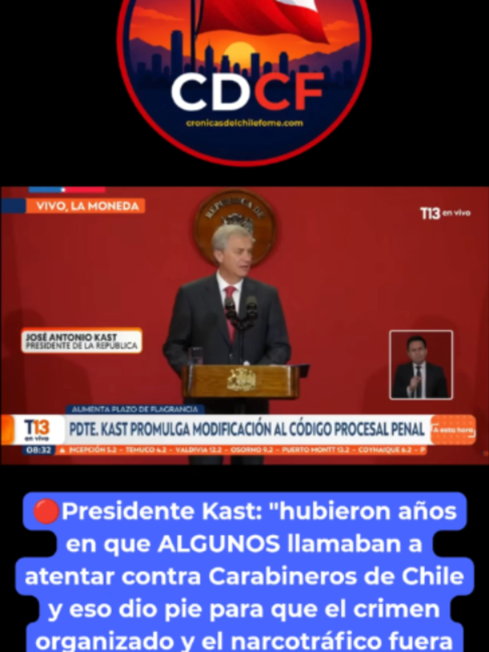 #carabineros #kast #presidenteKast #noticiaschile #ActualidadChile #PoliticaChilena #chile #ALERTA #partidocomunista #boric #URGENTE #seguridad