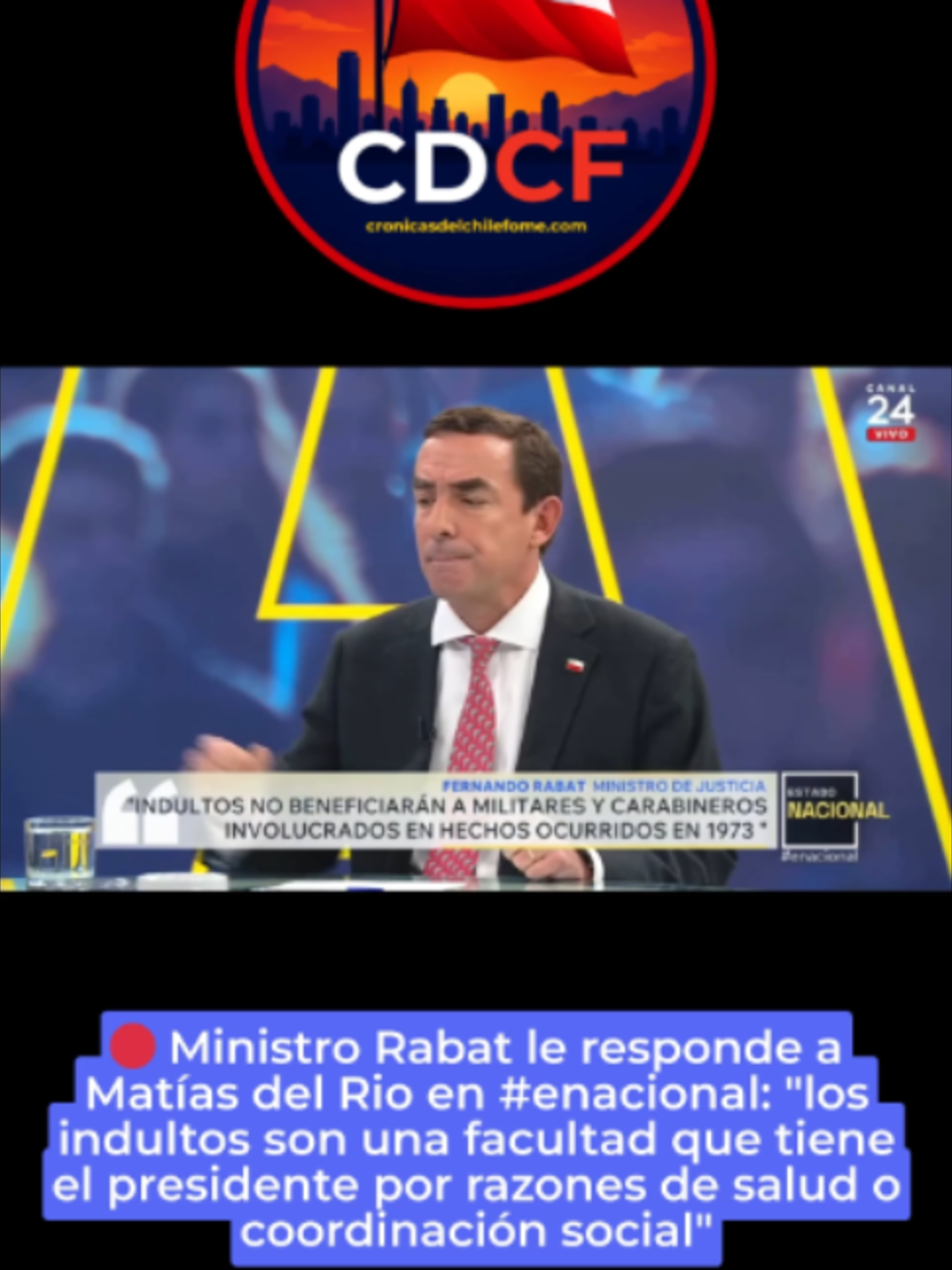 #rabat #justicia #indultos #ActualidadChile #noticiaschile #PoliticaChilena #enacional #kast #fernandorabat