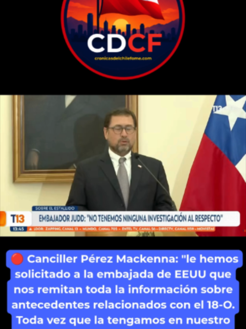 #estallidosocial #ActualidadChile #estallidodelictual #perezmackenna #cancilleria #chile #brandonjudd #estadosunidos #izquierda #estallidosocial2019 #noticiaschile #PoliticaChilena