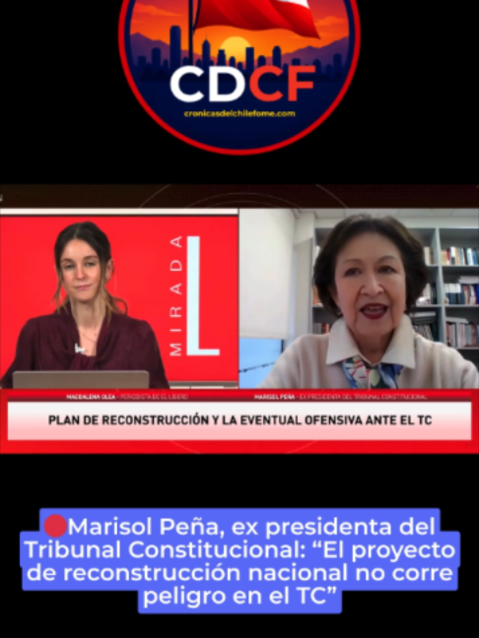 #leydereconstruccionnacional #ActualidadChile #noticiaschile #chile #PoliticaChilena #quiroz #jorgequiroz #tribunalconstitucional #marisolpeña