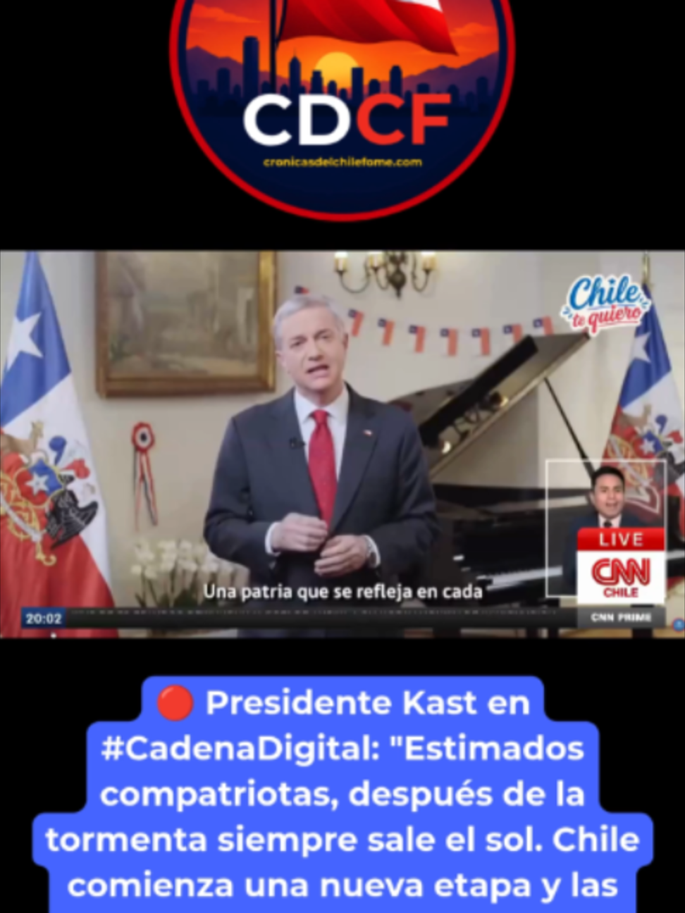 #cadenadigital #noticiaschile #presidentekast #fiestaspatrias #ActualidadChile #kast #PoliticaChilena #chile #feliz18🇨🇱 #feliz18deseptiembre