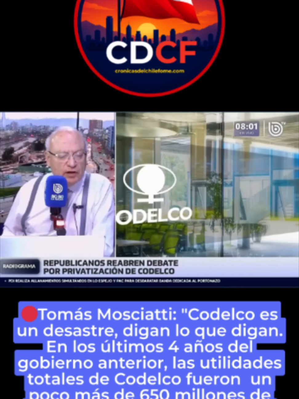 #mosciatti🚨 #codelco #codelcochile #economia #ActualidadChile #noticiaschile #PoliticaChilena #kast