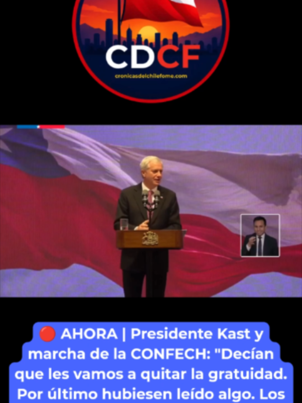 #paronacional #confech #ALERTA #kast #educacion #recortes #ActualidadChile #noticiaschile #PoliticaChilena #chile #presidentekast #lauramlynarz